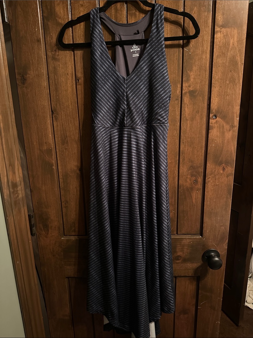 Prana Women's Saxton Navy Stripe Sleeveless Dress